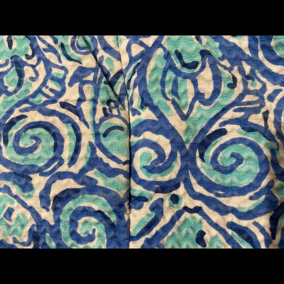 Lilly Pulitzer Adie Short Chasing Tail Blue Women’s Size 12 Pockets 3.5” Inseam - Picture 6 of 13